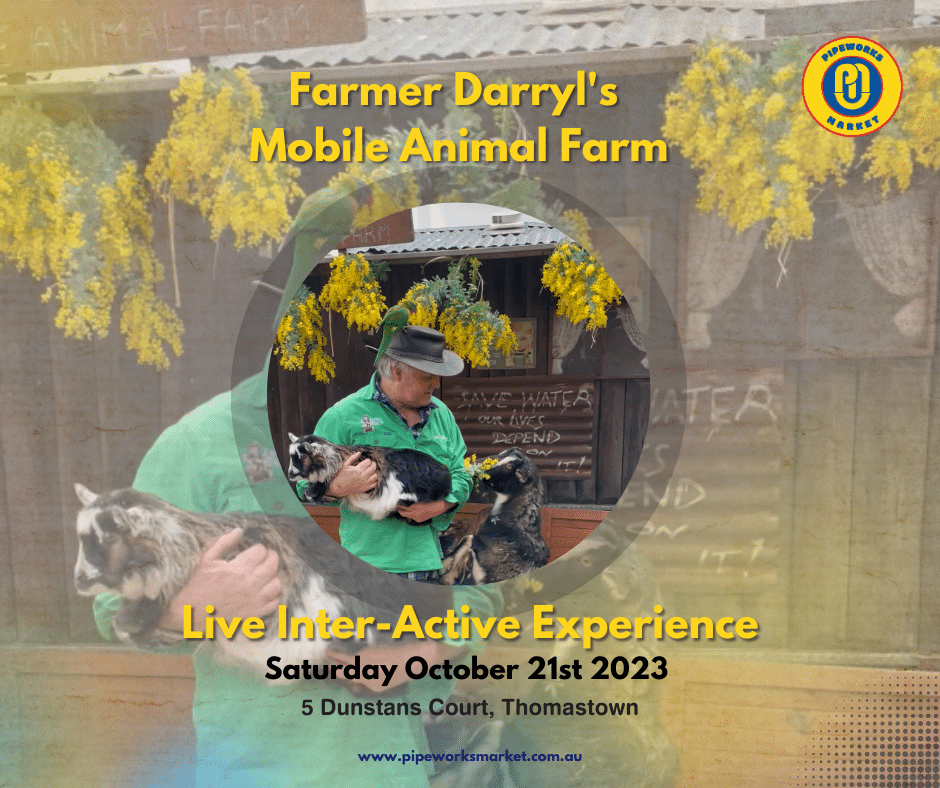Farmer Darryl's Mobile Animal Farm is Coming to Pipeworks Market! image of darryl