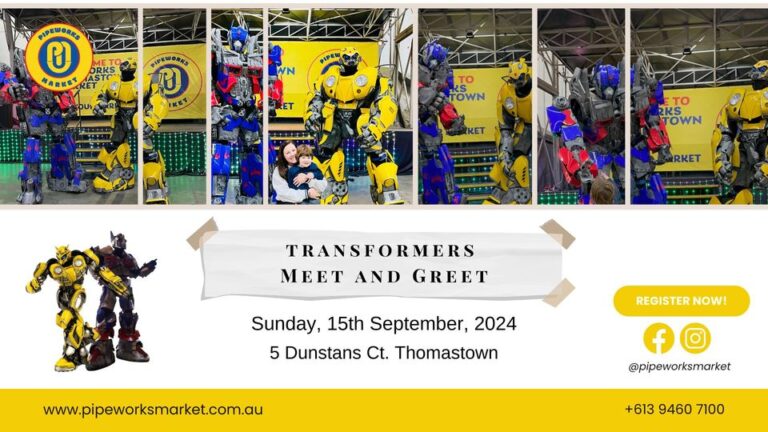 Transformer Meet and Greet this Sunday, 15th of September